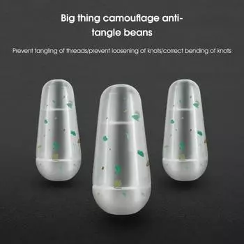 100 шт., поворотное кольцо, фасоль, камуфляж, изысканное оборудование, практичный специальный рыболовный блок для рыбалки S