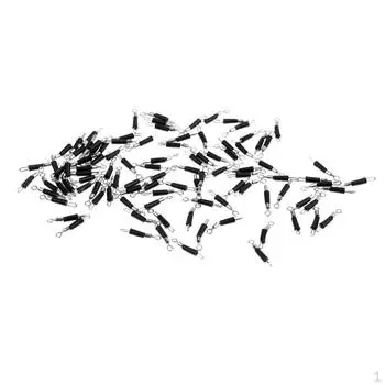 100 шт., поворотные аксессуары для рыболовных крючков для лески M