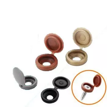 100 шт., практичный навесной пластиковый винт, складная защелка, защитный колпачок, кнопки, гайки, болты, защита мебели, фурнитура для внешнего декора белый