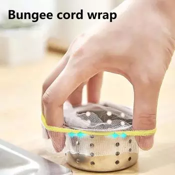 100 шт. практичный сетчатый эластичный мешок для мойки, мусорные кухонные принадлежности разноцветный