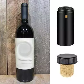100 шт. пробки для бутылок вина, удобные термоусадочные пробки для бутылок вина, защитные винные пробки для дома, кухни, бара Sets