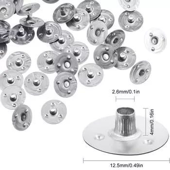 100 шт. прочные вощеные свечи для изготовления металлических фитилей, держатели для переноски, вкладки, инструмент, основа для фитилей для свечей, изготовление свечей своими руками