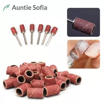 100 шт., профессиональные станки для ногтей, шлифовальные ленты, сменные электрические пилочки для ногтей, сверла 80