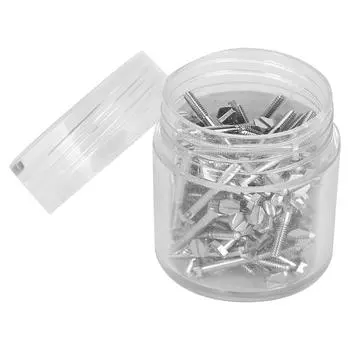 100 шт. Профессиональный набор винтов для ремонта часов и мобильных телефонов с плоской головкой и слотом