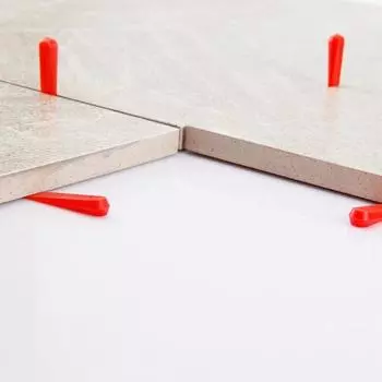 100 шт. прокладки для плитки, наклон, сильный подшипник, равное расстояние, износостойкий, прочный шов, регулировка, гладкие толстые прокладки для выравнивания плитки для дома красный