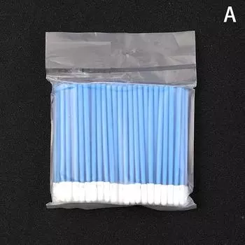 100 шт. Промышленные ватные палочки Нетканые Антистатические Удаление пыли Для Линзы фокусировки волоконного лазера и Защитных окон Инструменты для очистки