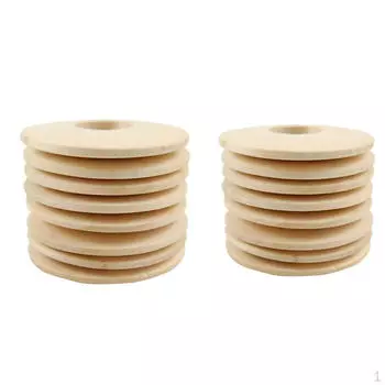 100 шт., простые круглые подвески из натурального дерева, маленькие подвески, бусины, подходящие для серег «сделай сам»