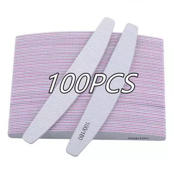 100 шт., простые в обращении заточки ногтей, профессиональные маникюрные блоки, инструменты для очистки и ухода, гель-лак, УФ-гель-полировщик для ногтей 1PC белый