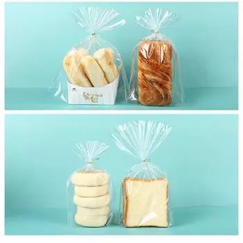 100 шт прозрачные пакеты для упаковки хлеба, кухонные прочные пакеты для выпечки, сувениры для вечеринок S прозрачный
