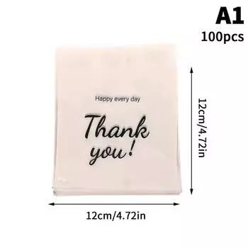 100 шт. Прозрачные самоклеящиеся пакеты «Спасибо», пластиковые пакетики для колец, серег, ожерелий, ювелирных изделий, дорожные пакеты для демонстрации и упаковки A1