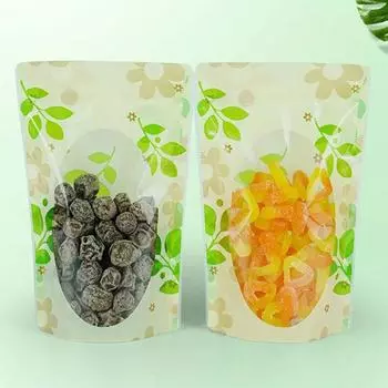 100 шт. Прозрачный самозапечатывающийся пакет с принтом, пластиковая упаковка, цветной трехцветный герметичный пакет, пластиковый герметичный трехмерный пакет 10x15+3cm