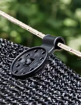 100 шт. пряжка для солнцезащитной сетки прочная, выдерживает плохие погодные условия, фиксирующее кольцо плотное и надежное, подходит для сада 100pcs