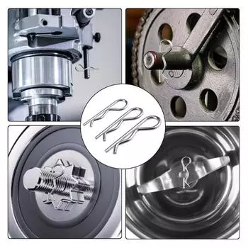 100 шт. пружинные крепежи шплинты сцепные штифты шпильки для волос пружинные зажимы фиксаторы штифты для ремонта двигателя грузовиков гаража