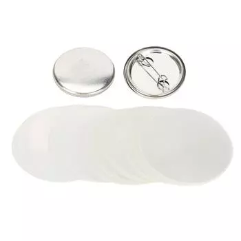 100 шт. пустая кнопка булавка круглая значок безопасности эмблема медаль детали принадлежности для подарков ручной работы