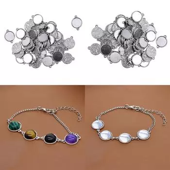 100 шт., пустая рамка, подвески, заготовки, базовые настройки для изготовления ювелирных изделий, 12 мм as described