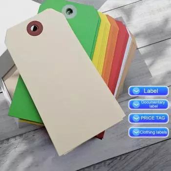 100 шт. пустые этикетки для доставки с проволочными бирками для еды, одежды, вина, этикетки для маркировки инвентаря, поделок коричневый