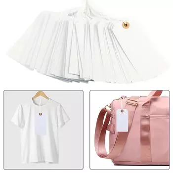 100 шт. пустые ценники этикетки для одежды белые этикетки для изготовления одежды маленькие ценники для ювелирных изделий одежда