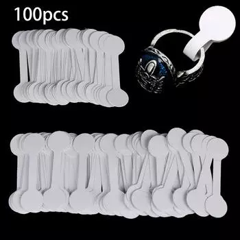 100 шт. пустые ценники для ювелирных изделий, наклейка с подвеской для ювелирных изделий Round