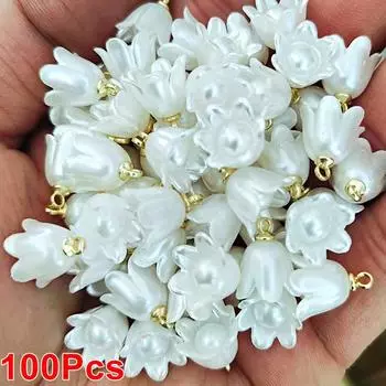 100 шт. разбросанные бусины ручной работы бусина своими руками орхидея разбросанные бусины орхидея кулон