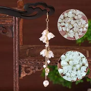 100 шт. разбросанные бусины ручной работы бусина своими руками орхидея разбросанные бусины орхидея кулон