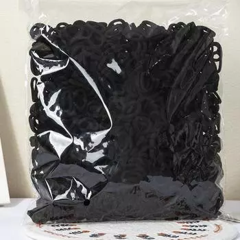 100 шт. Разноцветные базовые нейлоновые эластичные резинки для волос для девочек, для хвостиков, резинки-скранчи, детские базовые аксессуары для волос 100 Pieces