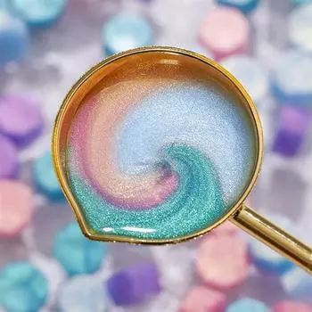 100 шт. разноцветные блестящие бусины для печати на воске Dreamy Aurora, конверты для свадебных приглашений, скрапбукинг, декор ручной работы