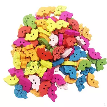 100 шт., разные пуговицы, 2 отверстия, машина для шитья своими руками, скрапбукинг