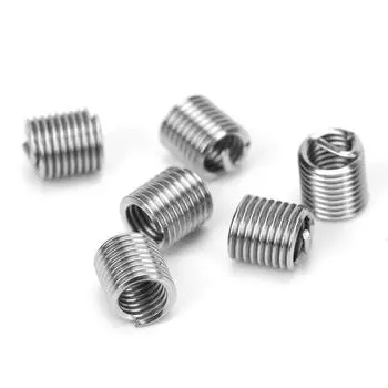 100 шт. резьбовые вставки, наружная и внутренняя резьба, инструмент для ремонта гайки, крепеж из нержавеющей стали M4x0.72D