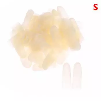 100 шт. резиновые нескользящие антистатические напальчники одноразовые латексные напальчники защитные перчатки инструмент для дизайна ногтей A