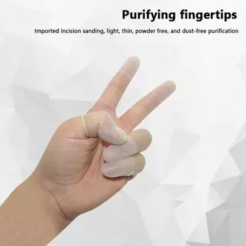 100 шт. резиновые нескользящие антистатические напальчники одноразовые латексные напальчники защитные перчатки инструмент для дизайна ногтей B