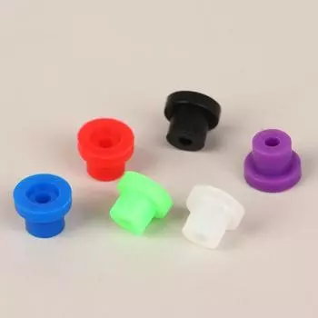 100 шт. резиновые втулки соски для игл для тату-машины, принадлежности для арматуры чёрный