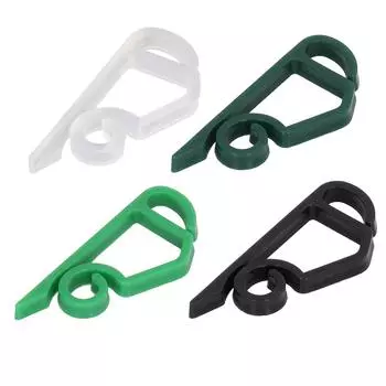 100 шт. рождественские гирлянды, многоразовые водонепроницаемые морозостойкие пластиковые зажимы для желобов, гирлянда White