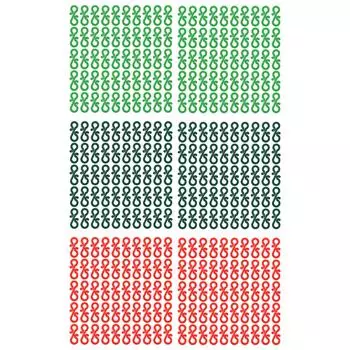 100 шт. рождественские гирлянды, водонепроницаемые, морозостойкие, многоразовые, пластиковые крючки S-образной формы, крючки для желобов, гирлянды Grass Green