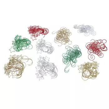 100 шт. рождественские крючки из железной проволоки декоративные рождественские украшения крючки для фонарей ювелирные лампы Type 1