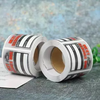 100 шт./рулон напоминаний о замене масла/сервисном обслуживании наклейки на окна автомобиля наклейки