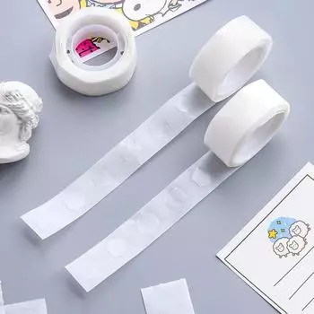 100 шт./рулон Универсальный прозрачный мини-круглый точечный двусторонний скотч не оставляющий следов точечный клей наклейки для заметок памятных фотографий альбомов белый