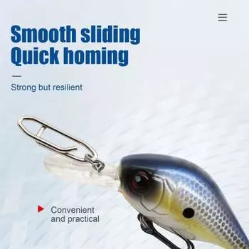 100 шт. рыболовная клипса Power Speed Clip высокопрочная нержавеющая сталь рыболовная приманка быстросменная L белый