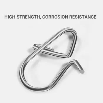 100 шт. рыболовные зажимы быстрые защелки для воблера рыболовные приманки соединители для морской рыбалки двойной замок приманка нержавеющая сталь