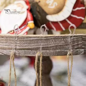 100 шт. S-образных крючков для рождественских чулок, колокольчиков, подарков, вешалок, ювелирных изделий, фотографий, подвесных держателей для праздничного декора елки чистый