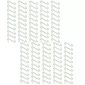 100 шт. S-образных крючков, многофункциональных, S-образных, зеленых, металлических, для подвешивания мелких предметов, для праздников, декоративных украшений