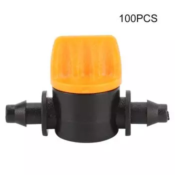 100 шт. садовый полив 2-ходовой ПВХ 4/7 водонепроницаемый прямой соединитель шланг клапан инструмент