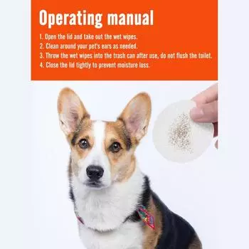 100 шт. салфетки для удаления грязи из глаз и ушей для собак и кошек, средство для удаления запаха из ушей, влажные салфетки для чистки домашних животных, принадлежности CHINA