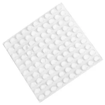 100 шт. самоклеящиеся резиновые дверные буферные настенные протекторы дверные ручки бамперы для дверной пробки дверной стопор 10 cm * 10 cm прозрачный