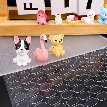 100 шт. самоклеящиеся воздушные шары ручной работы, бесследный клей, двухсторонний клей, бесшовный SMT, прозрачные этикетки, наклейки, кепка для отдыха