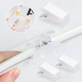 100 шт. самоклеящиеся зажимы прозрачный настенный гобелен занавеска для душа домашний офис фотобумага плакат для документов липкая вешалка подвесной пружинный зажим прозрачный