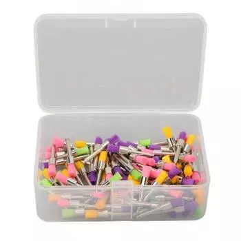 100 шт., щетка для полировки зубов, силиконовая резина, одноразовая щетка для чистки зубов, щетка для полировки полости рта, разные цвета Color Mixed