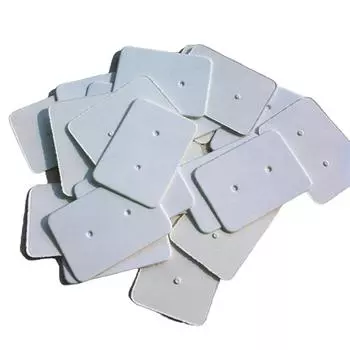 100 шт., серьги-гвоздики для карт, многоцветный картонный аксессуар, ретро пустой крафт-сувенир, инструменты для украшения, подвесные бирки белый