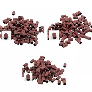 100 шт., шлифовальные ленты для дизайна ногтей, пилка для снятия УФ-гель-лака, электрическая машинка для ногтей, сверла для ногтей 80#(100pcs) дубильная кора