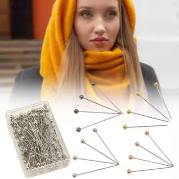 100 шт. швейная булавка многофункциональная длинная прямая металлическая булавка для шитья и квилтинга для рукоделия As Shown серебряный