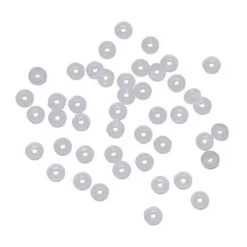 100 шт. силиконовые резиновые пробки, кольца, подвески, браслеты, совместимые для использования отдельно или с зажимом, разделительные бусины 2